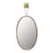 Hello Honey® Antique Gold Oval Metal Wall Mirror with Bracket